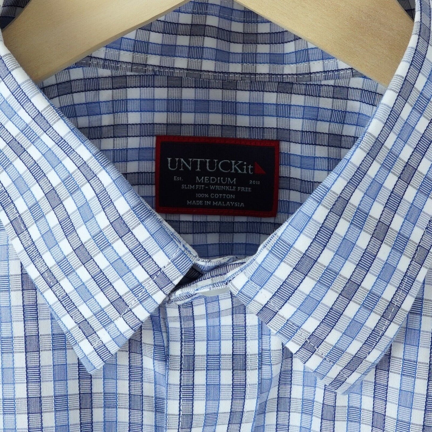 Untuckit Wrinkle Free Short Sleeve Dante Shirt - M