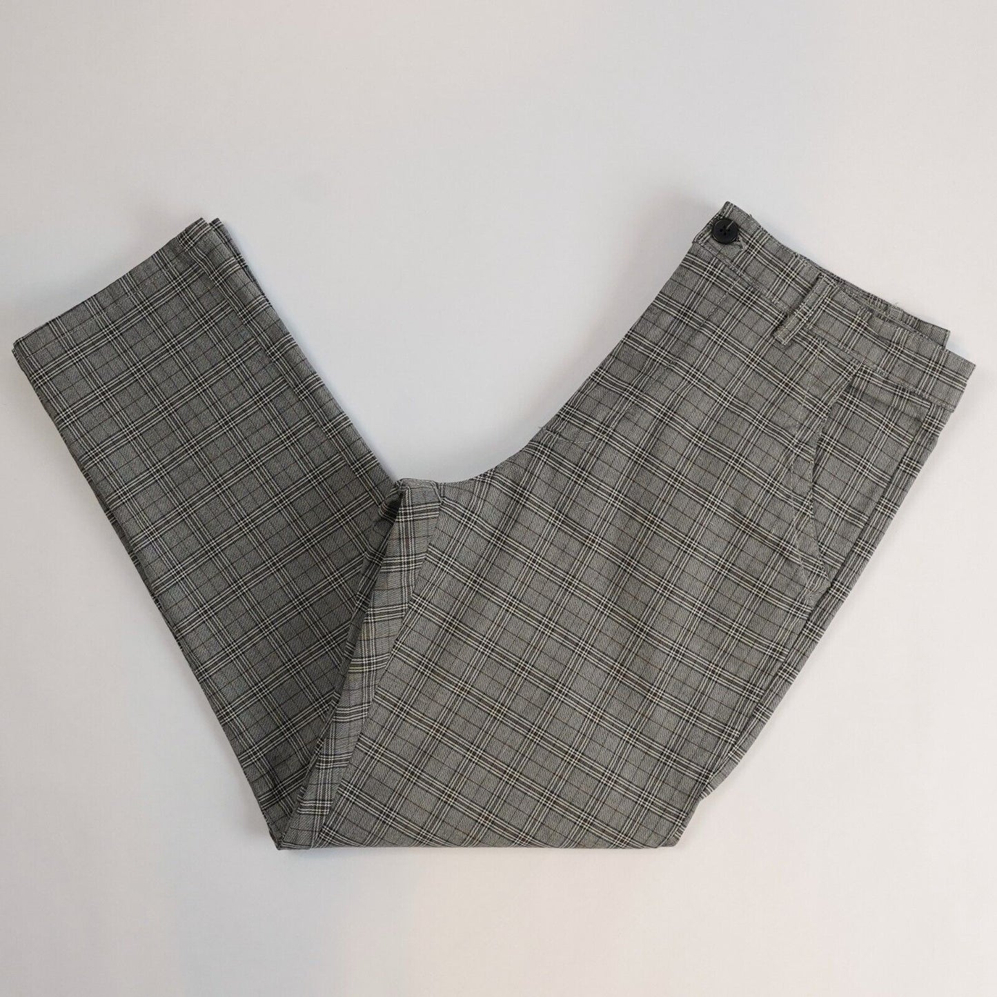 Peau De Loup Unisex Plaid Trouser Pants - 6 - EUC
