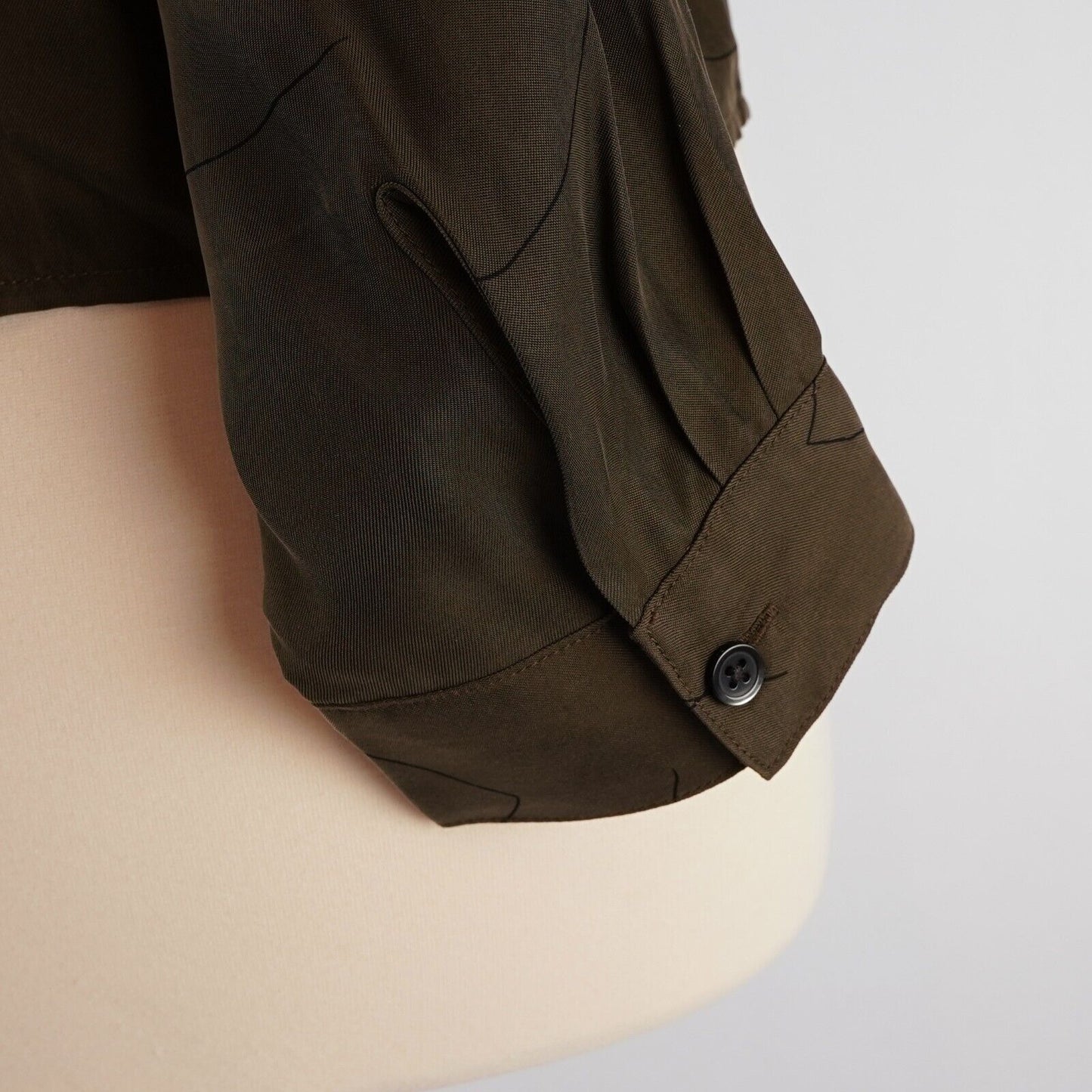 Madewell Brushed Ruched-Front Top Expedition Green - 8