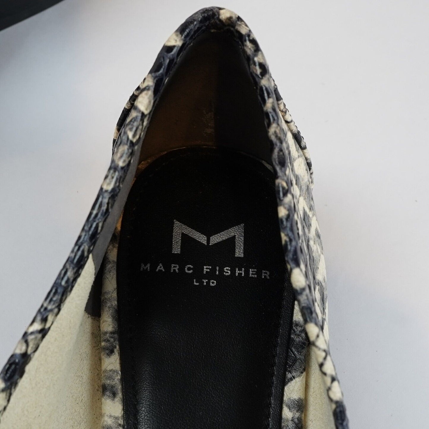 Marc Fisher 'Chang' Snake Embossed Loafer Flat - 8