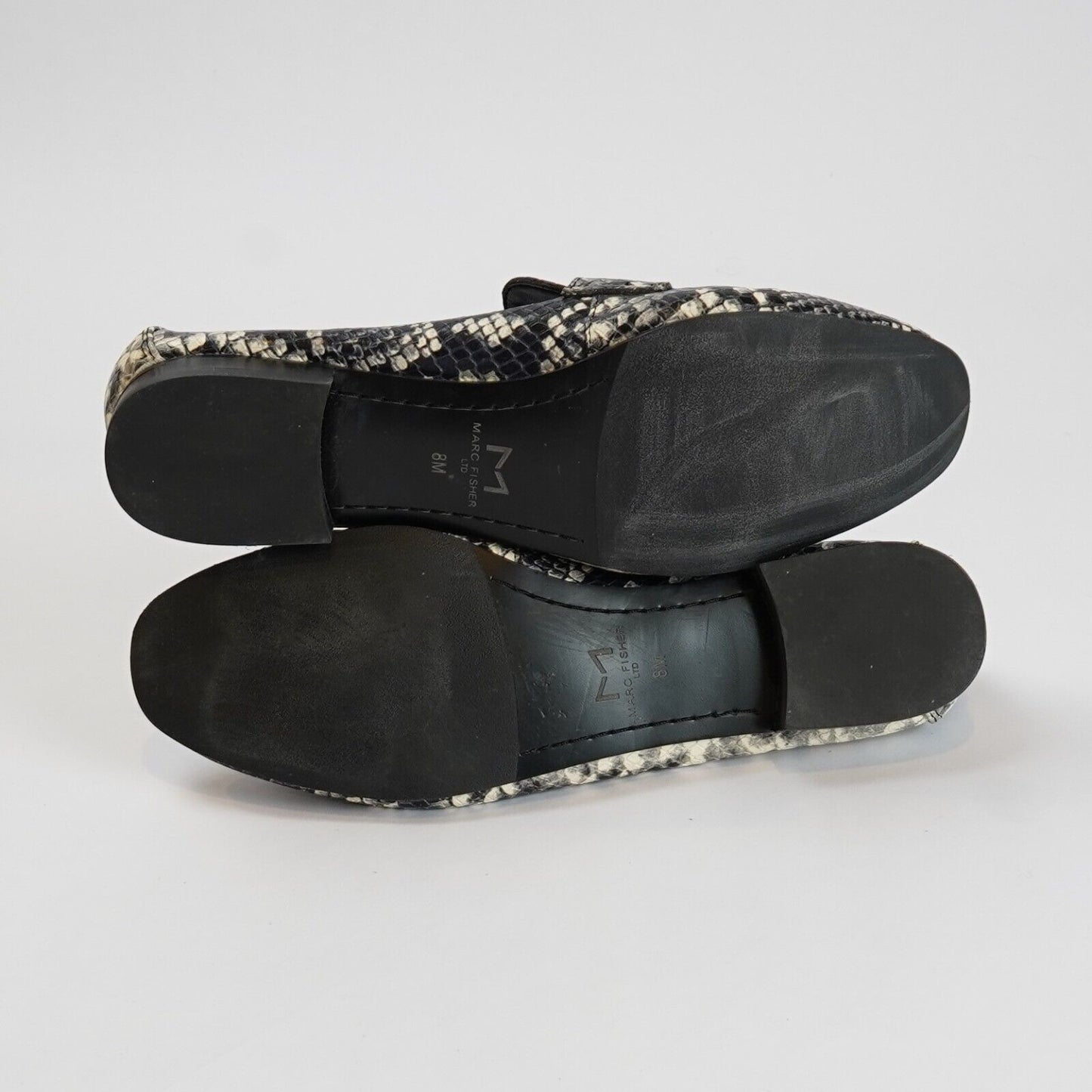 Marc Fisher 'Chang' Snake Embossed Loafer Flat - 8