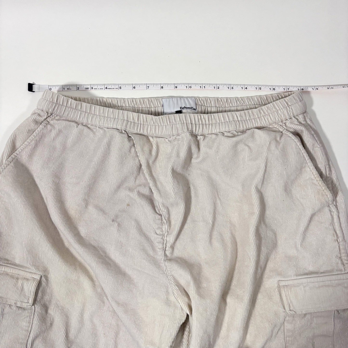 Eighteen East Gorecki Cargo Pants Corduroy Beige Cream - XXL