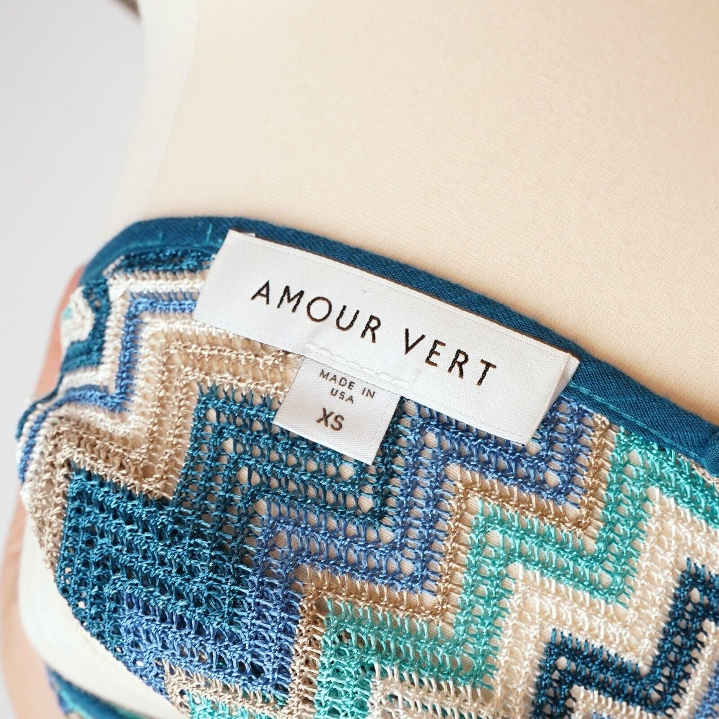 Amour Vert Malou Crochet Midi Dress - XS