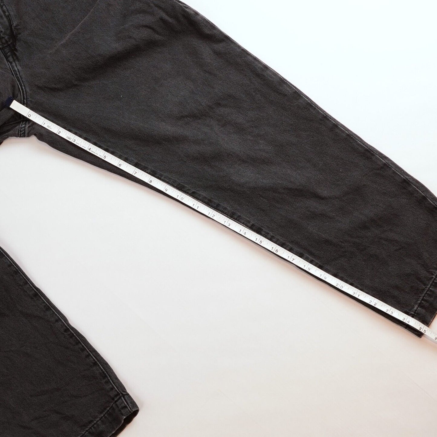 H&M High Waisted Belted Straight Leg Mom Jeans - 6