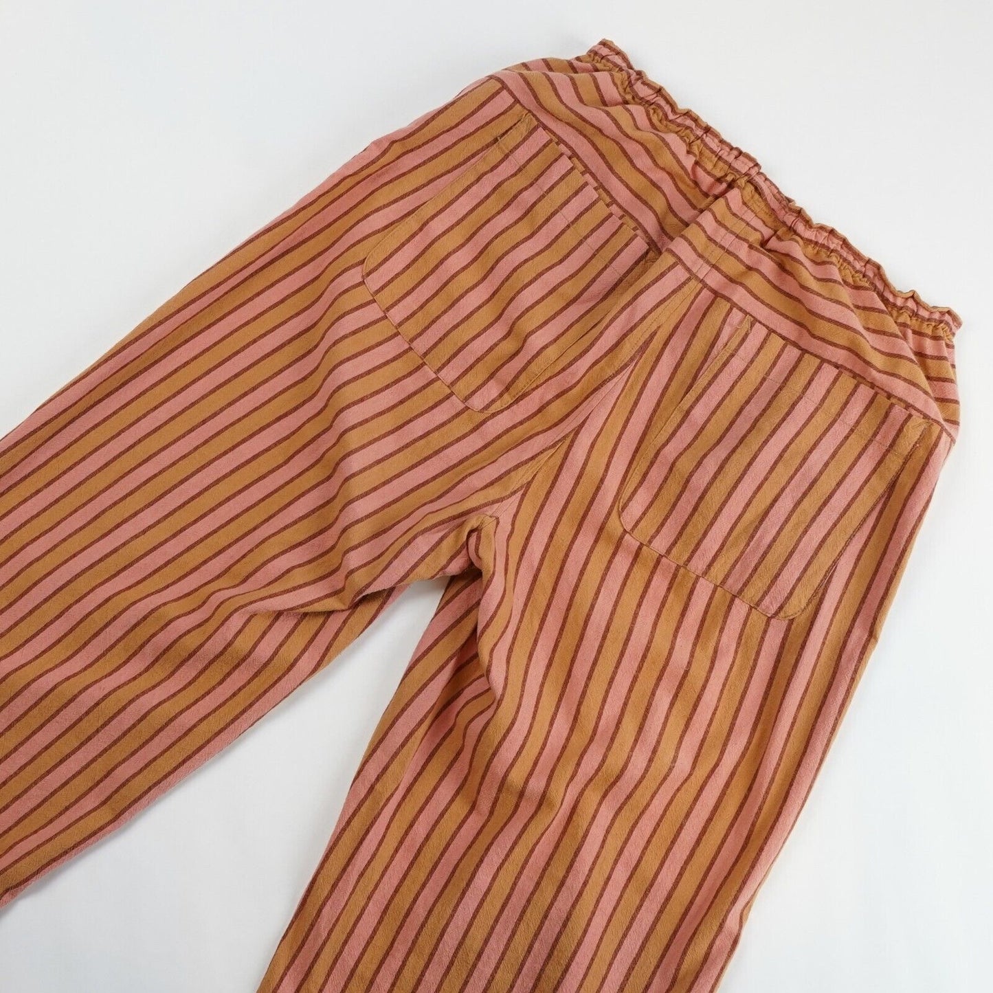 Free People Hudson Canyon Stripe Wide Leg Pants Brown Combo - M