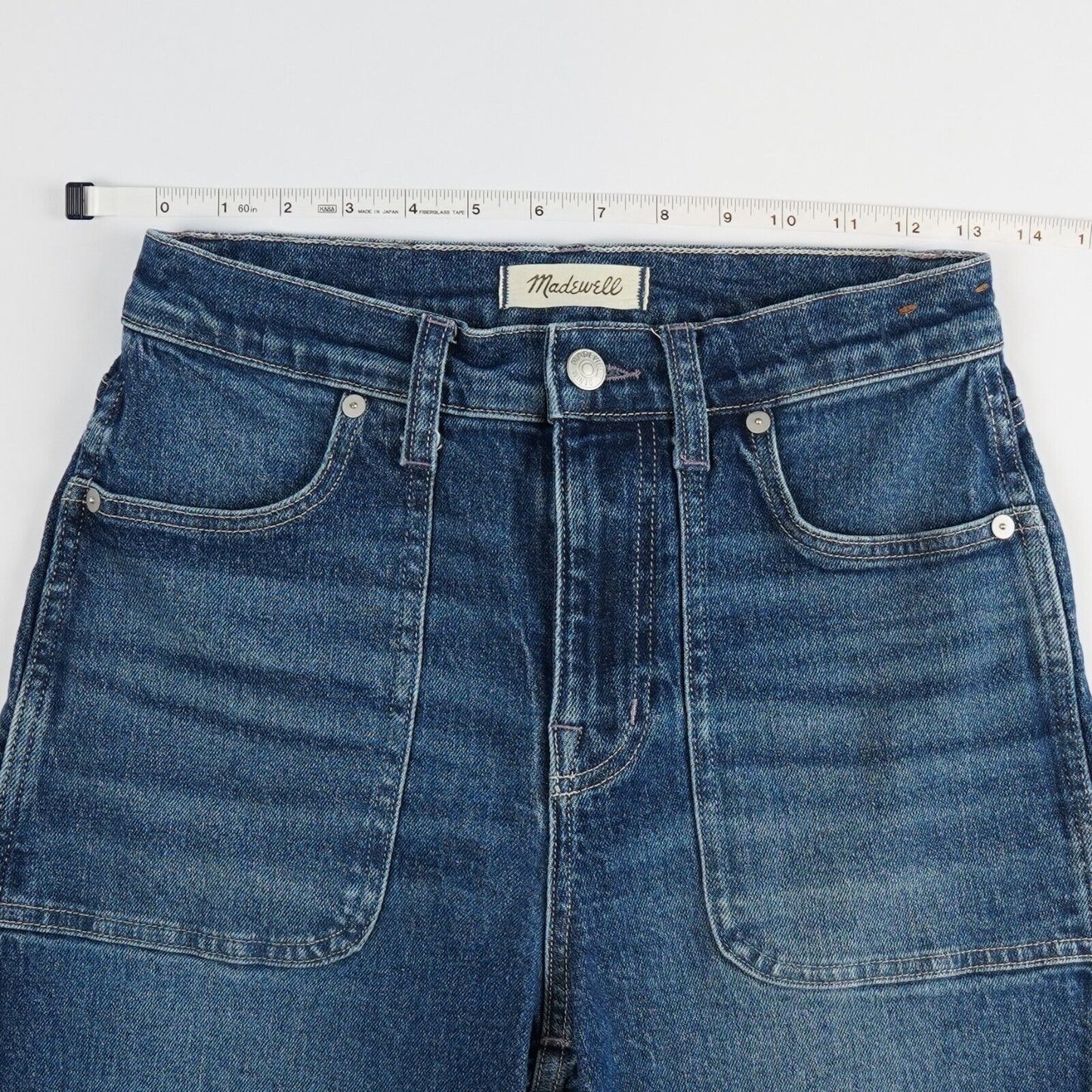 Madewell Perfect Vintage Wide Leg Jeans Raynor Wash Pocket Edition - 26