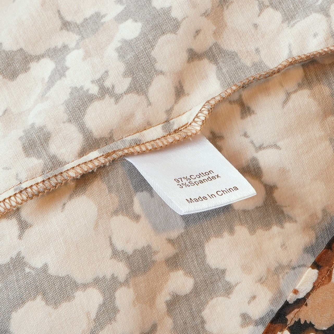 Tuckernuck Royal Mini Cotton Poplin Stretch Shirt Dress Woodrose Print - S