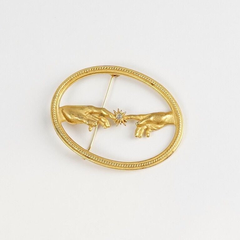 JJ Jonette Large Brooch Vintage 1980's