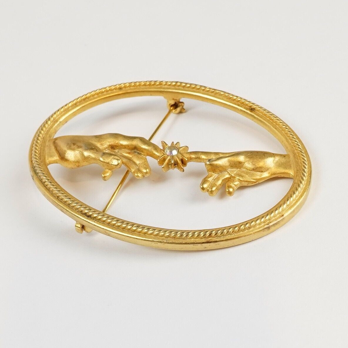 JJ Jonette Large Brooch Vintage 1980's