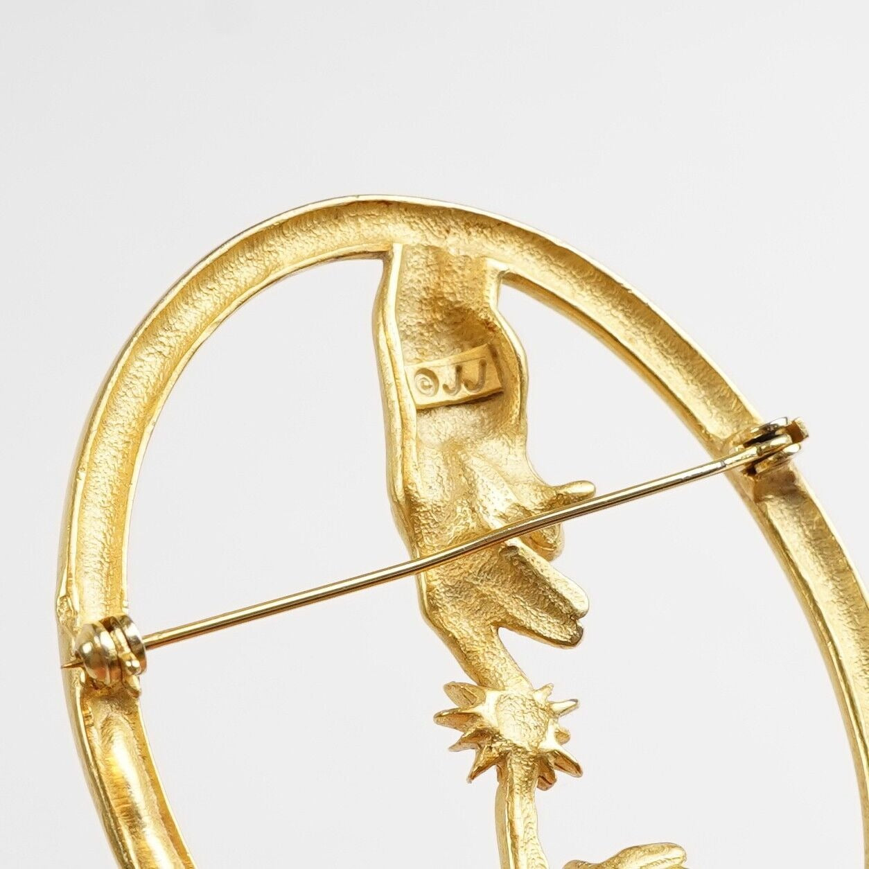 JJ Jonette Large Brooch Vintage 1980's