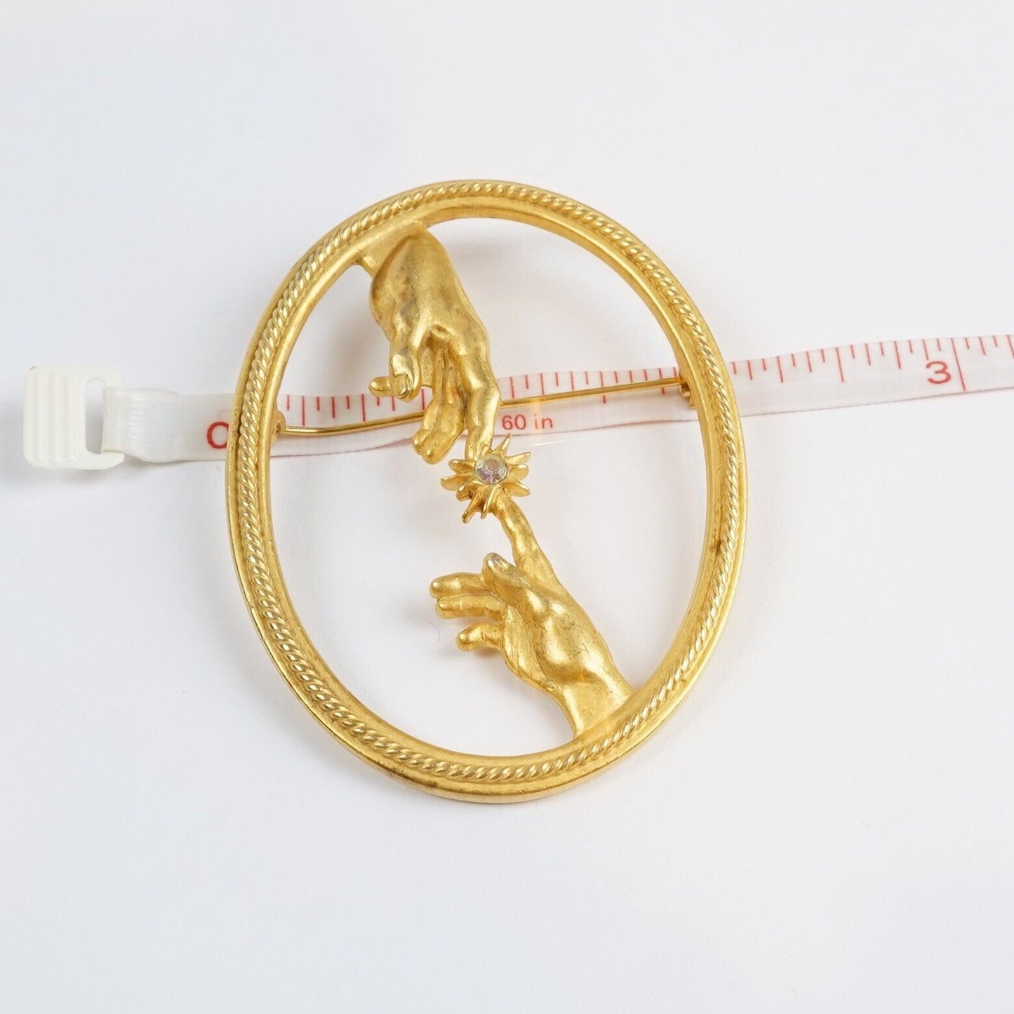 JJ Jonette Large Brooch Vintage 1980's