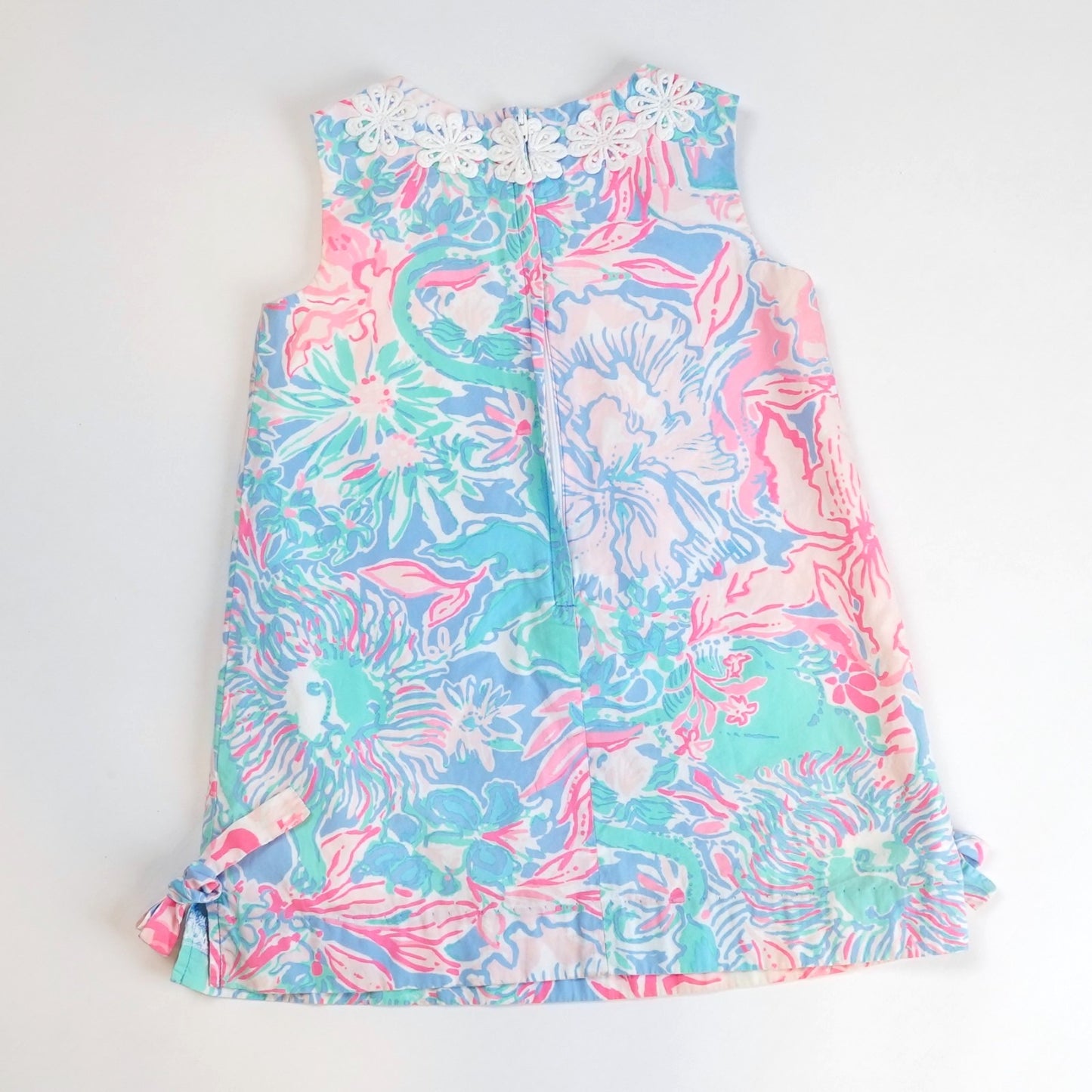 Lilly Pulitzer Classic Shift Dress Blue Peri Viva La Lilly - Toddler Girl Size 3