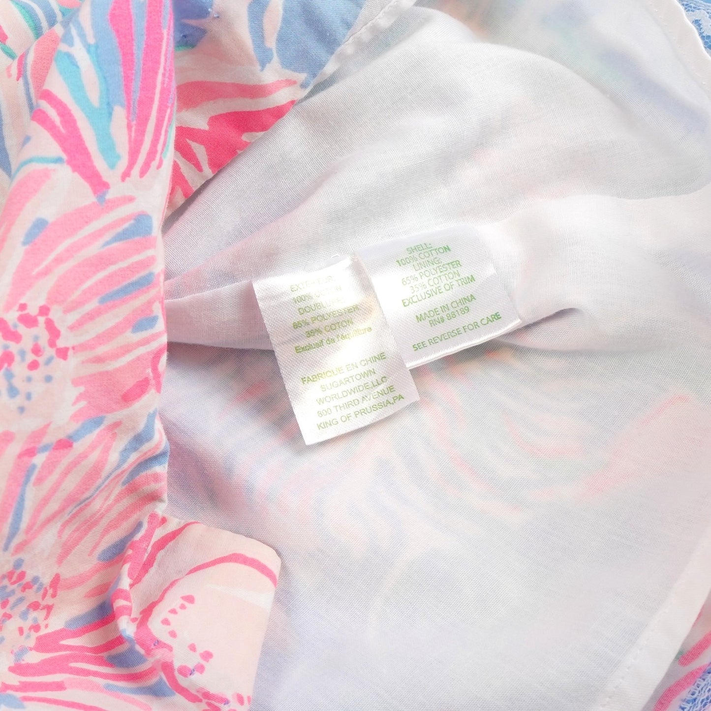 Lilly Pulitzer Classic Shift Dress Blue Peri Viva La Lilly - Toddler Girl Size 3