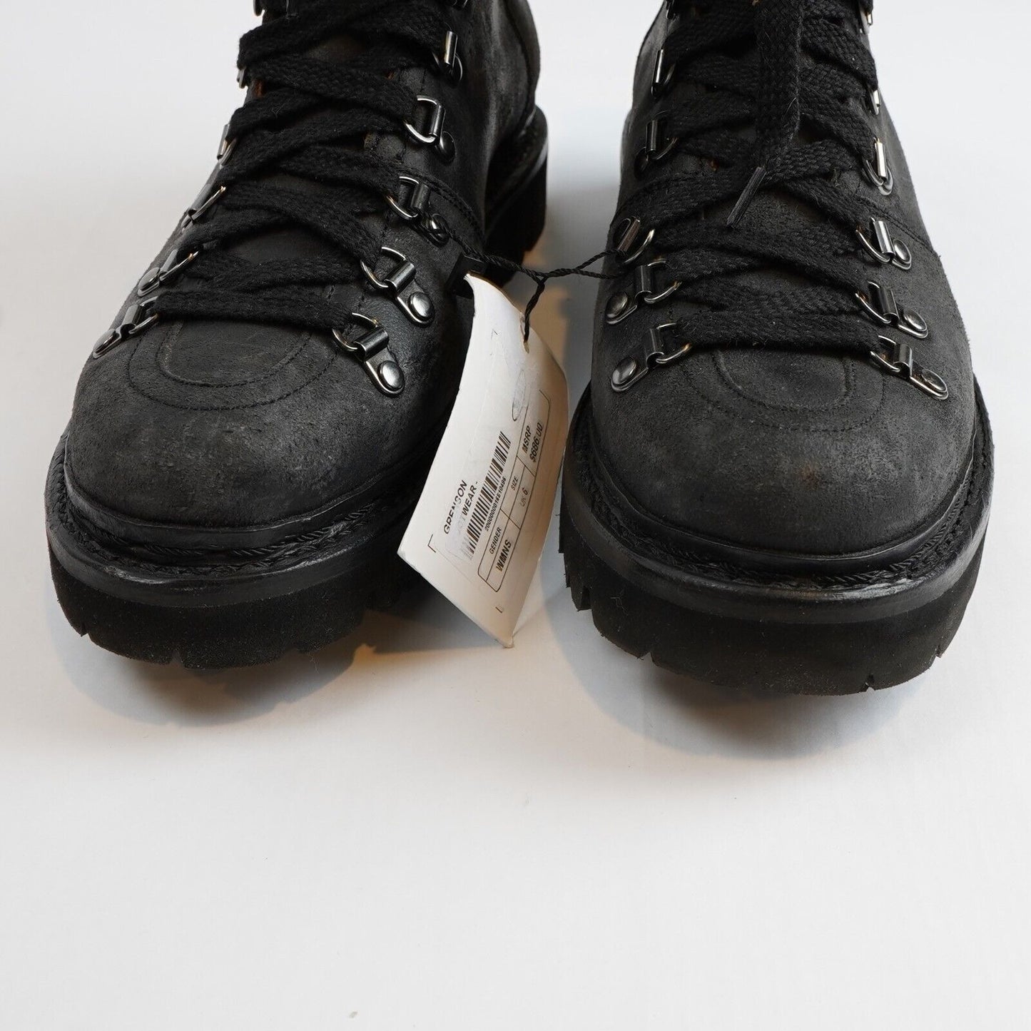 Grenson Nanette Boots Distressed Black Leather - 8.5