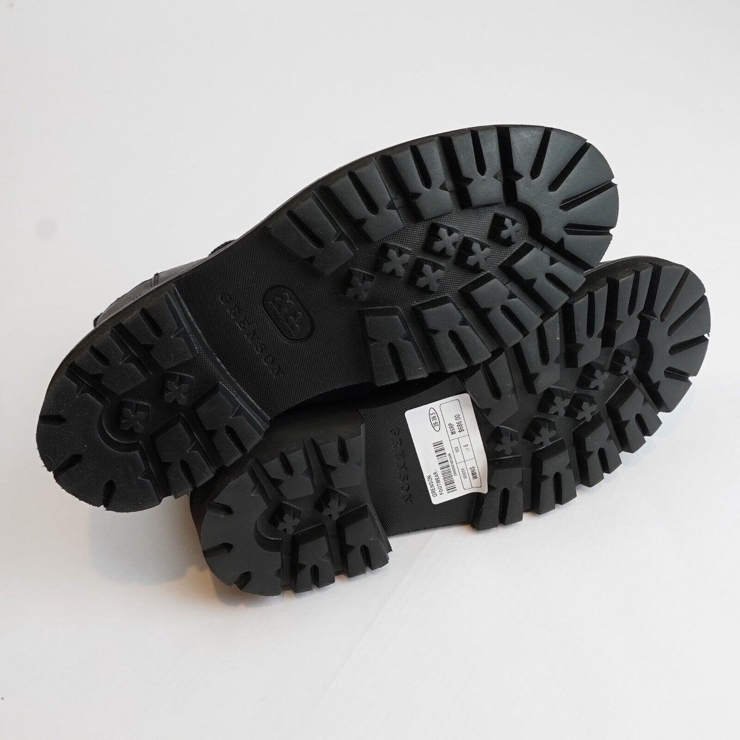 Grenson Nanette Boots Distressed Black Leather - 8.5