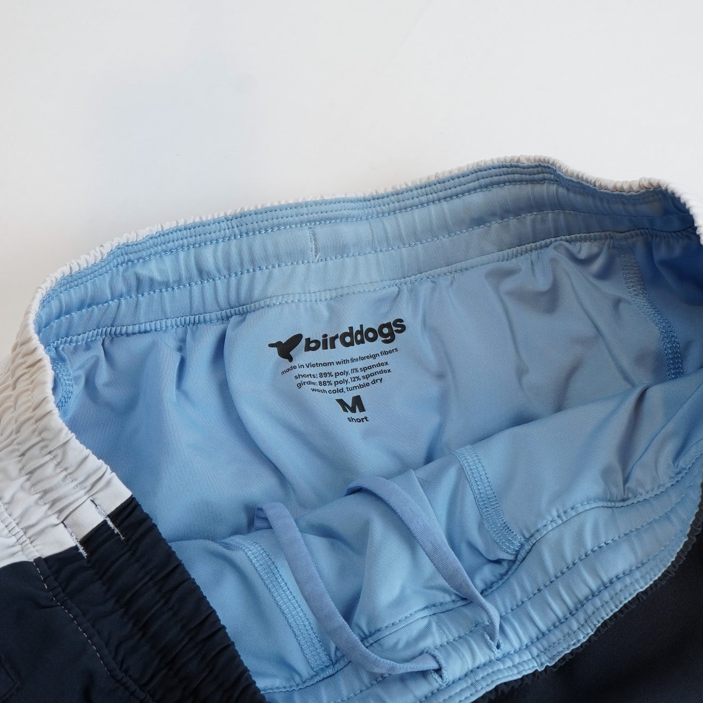 Birddogs R2DD Gym Shorts Navy Liner 6" Inseam - Size M