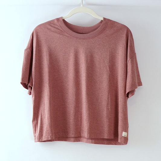 Vuori Energy T-Shirt Mauve Sangria Heather - M