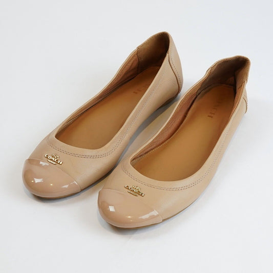 Coach Chelsea Captoe Leather Ballet Flat Shoes - US 9.5 / EU 40