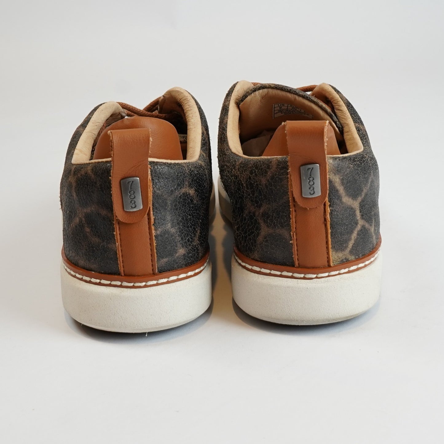 Harmony 783 Giraffe Print Leather Classic Walker Luxe Grounding Shoes - Size 9
