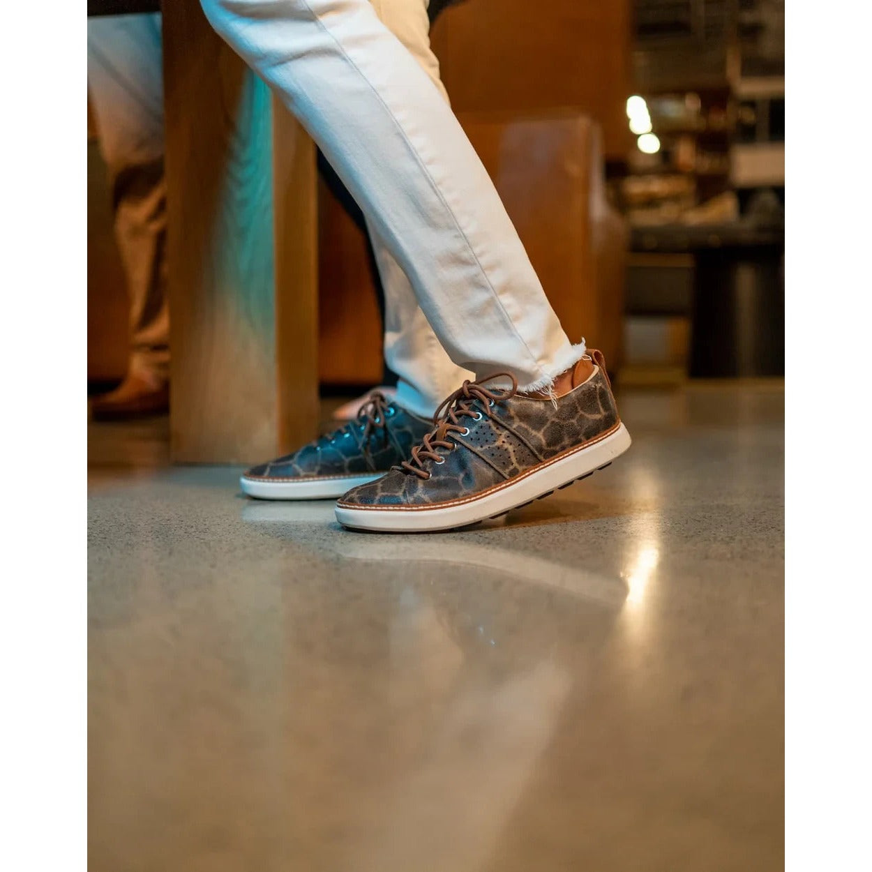 Harmony 783 Giraffe Print Leather Classic Walker Luxe Grounding Shoes - Size 9