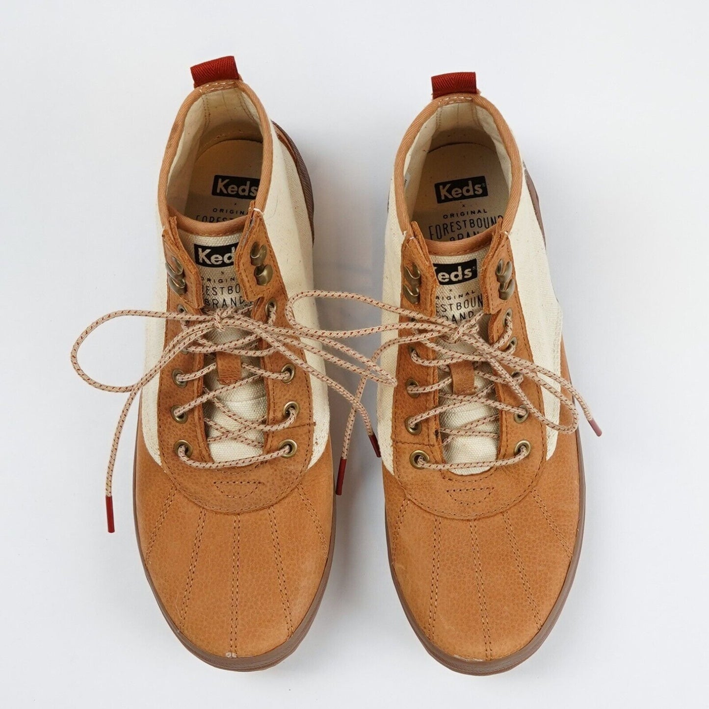 Keds x Forestbound High Top Canvas Leather Scout Boots/Sneakers - 8.5