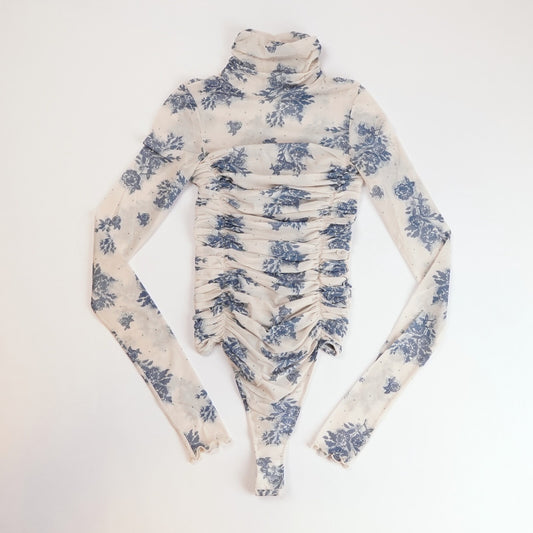 Intimately Free People Under It All Printed Mesh Bodysuit - XS