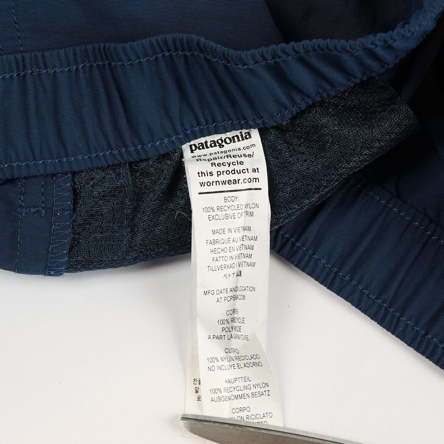 Patagonia Navy Barely Baggies Shorts - M