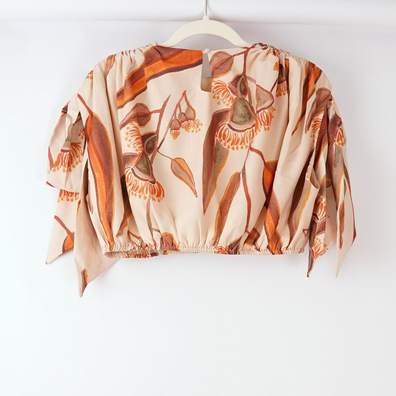 Andrea Iyamah Halima Crop Top Eucalyptus Print - M