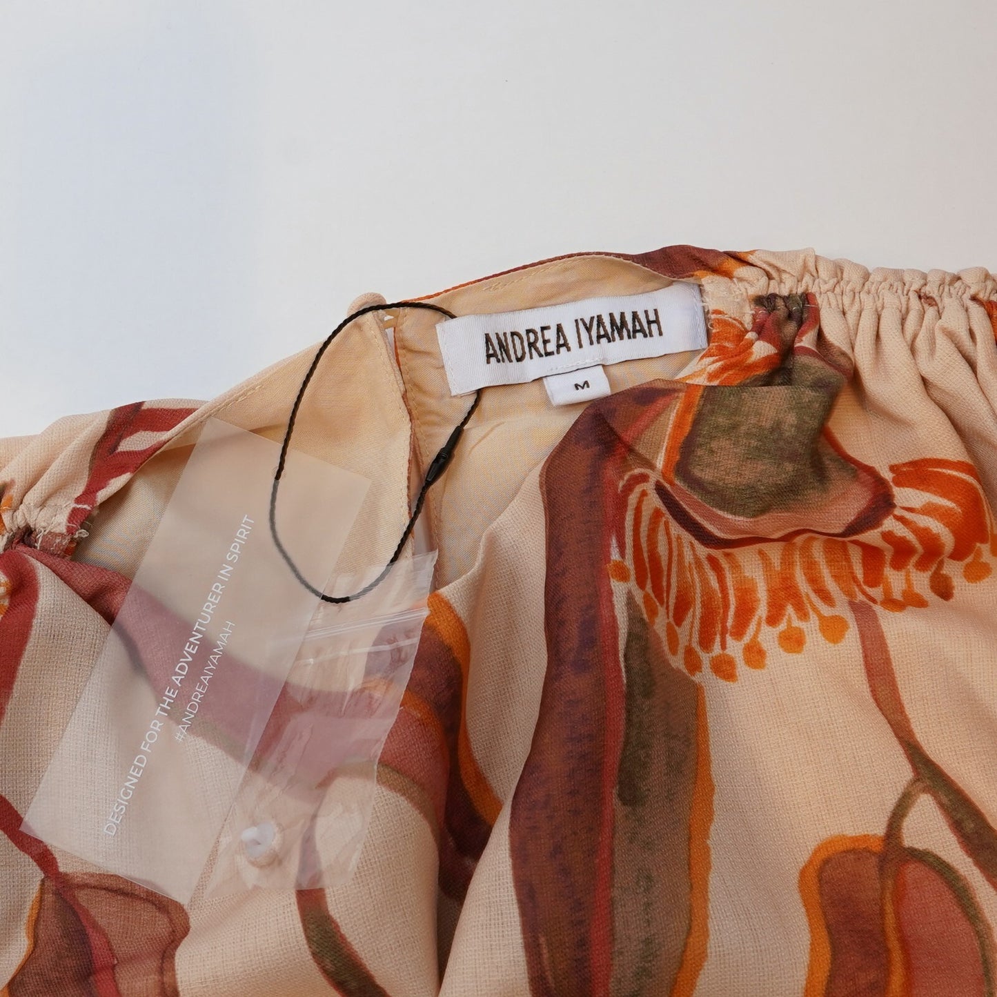 Andrea Iyamah Halima Crop Top Eucalyptus Print - M