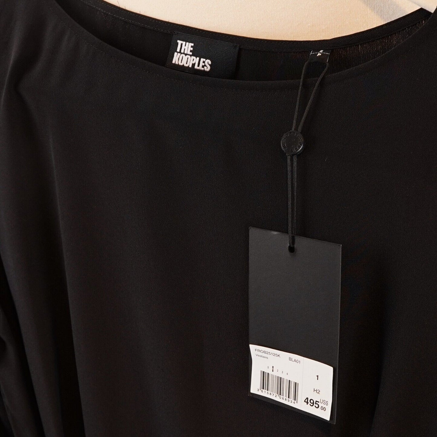 The Kooples Silk Wrap Maxi/Midi Dress with Lace Peekaboo - S