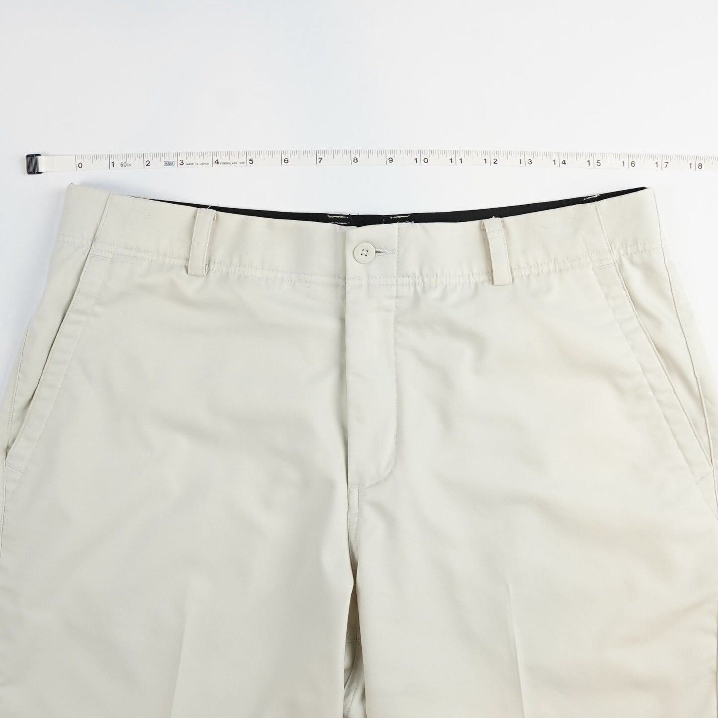 Nike Dri-Fit Victory Chino Khaki Beige Golf Shorts 7" - Size 34