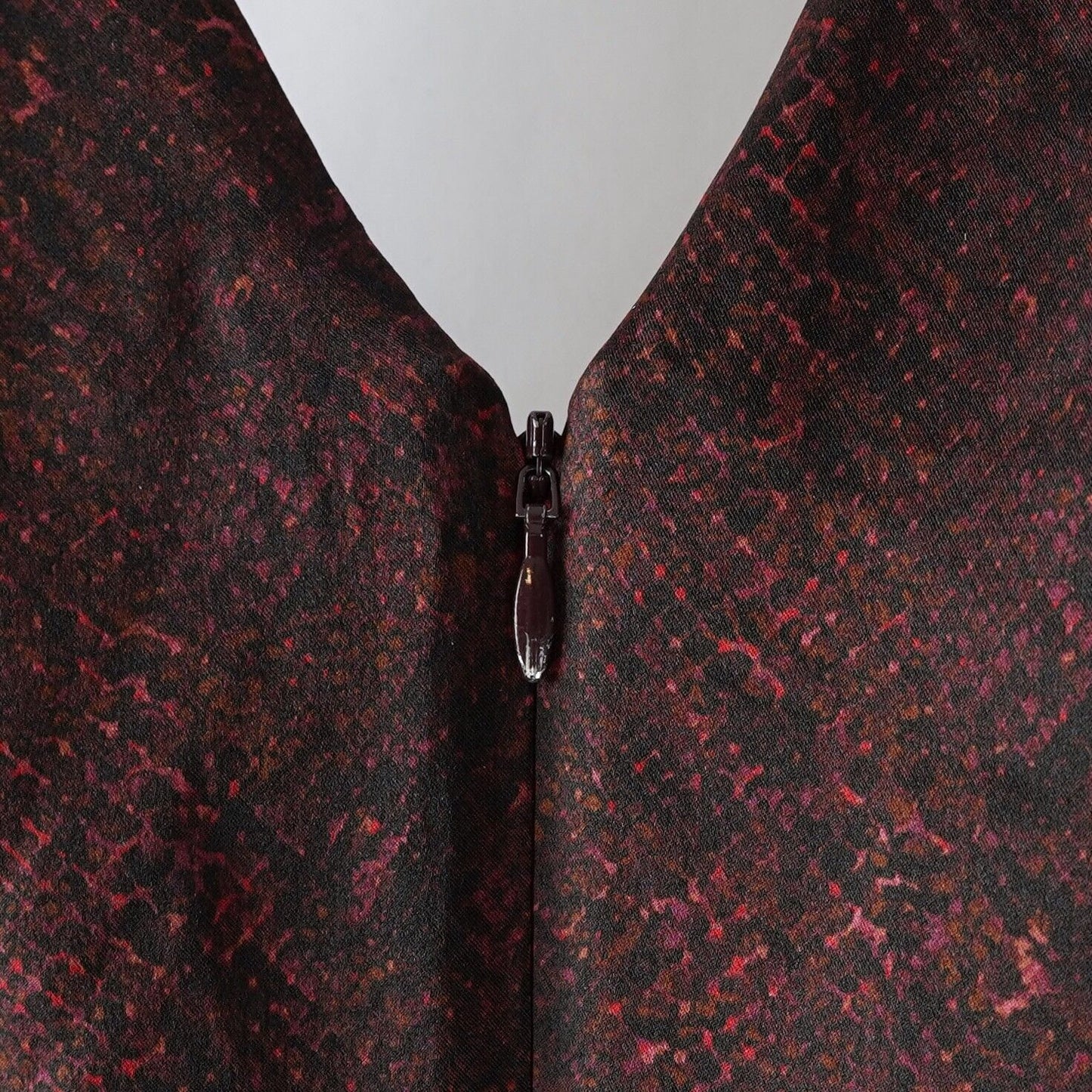 Nicholas Silvina Twist Wrap Cutout Snakeskin Gown 100% Silk - XS