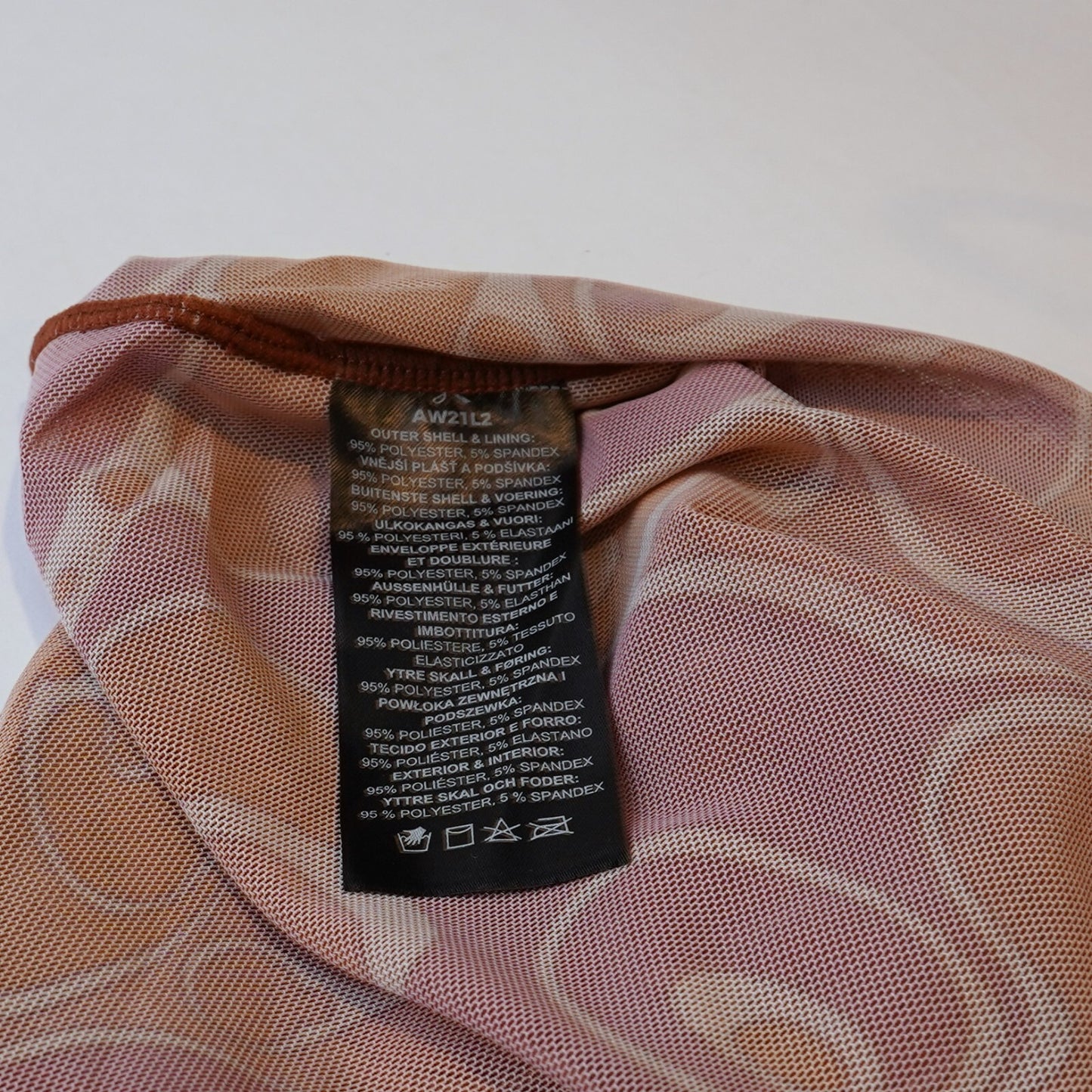 Andrea Iyamah Elle Mesh Caro Print Leotard Bodysuit - XS