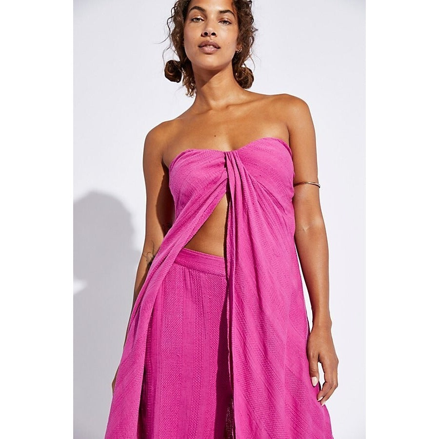 Free People Banita Pant Set Magenta Pink Purple - S