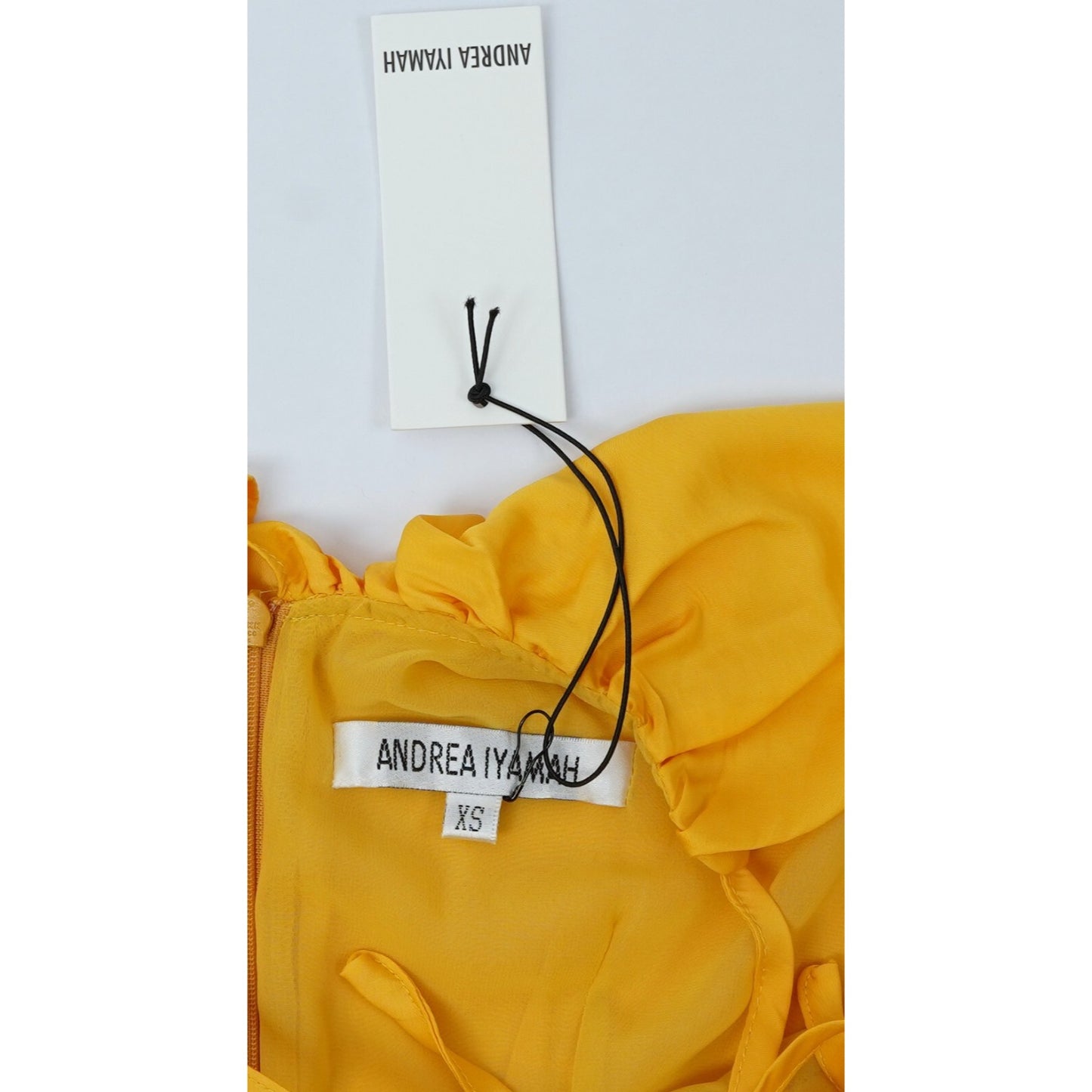 Andrea Iyamah Kimora Jumpsuit Marigold Yellow - XS