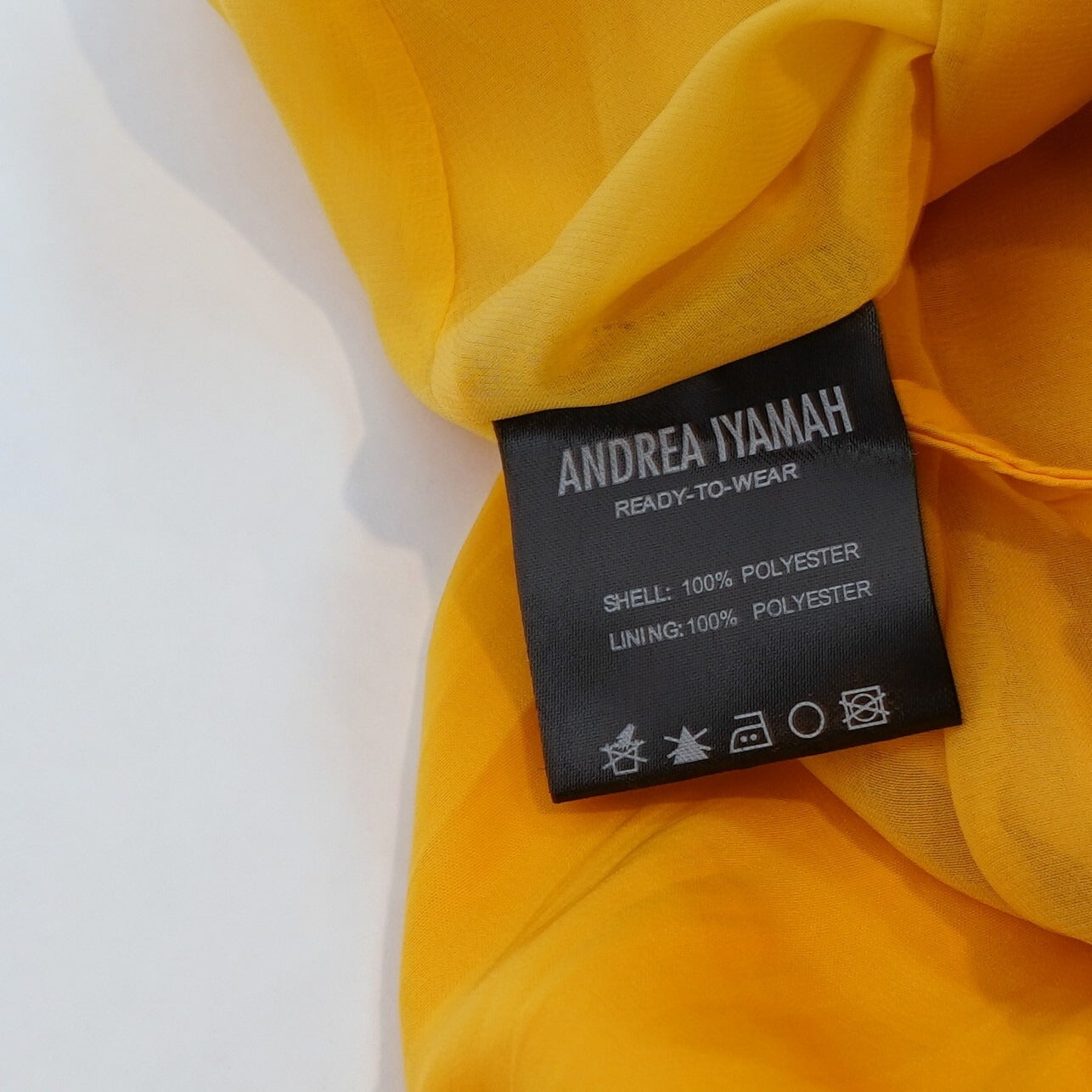 Andrea Iyamah Kimora Jumpsuit Marigold Yellow - XS