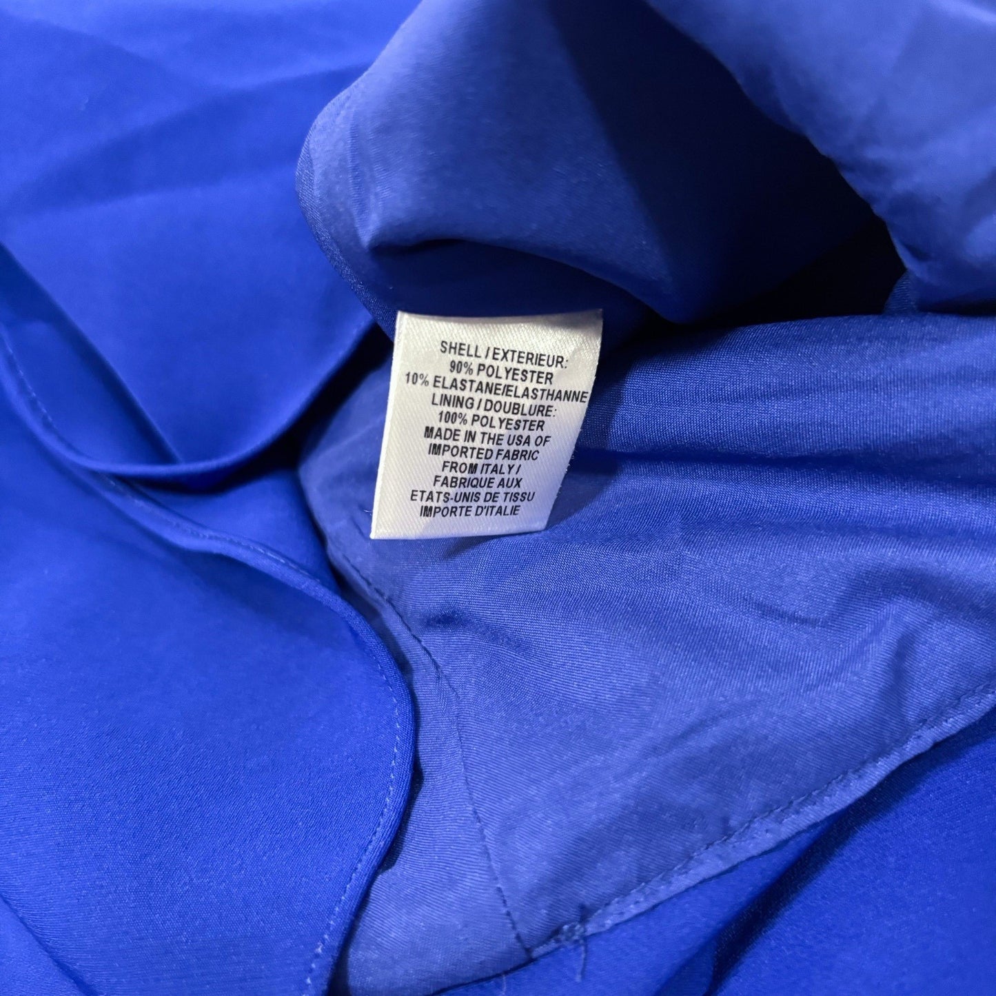 Milly Italian Cady Kelly Sweetheart Mini Dress Royal Cobalt Blue - 0