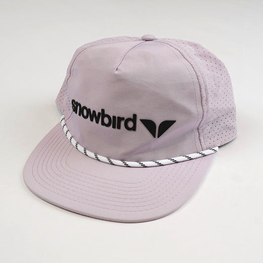 Snowbird Utah Ski Resort Snapback Rope Hat Lavender