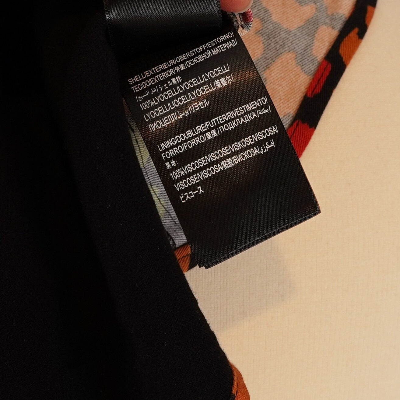 Farm Rio Leopard Long Sleeve Blouse Cutouts Black Multi - M