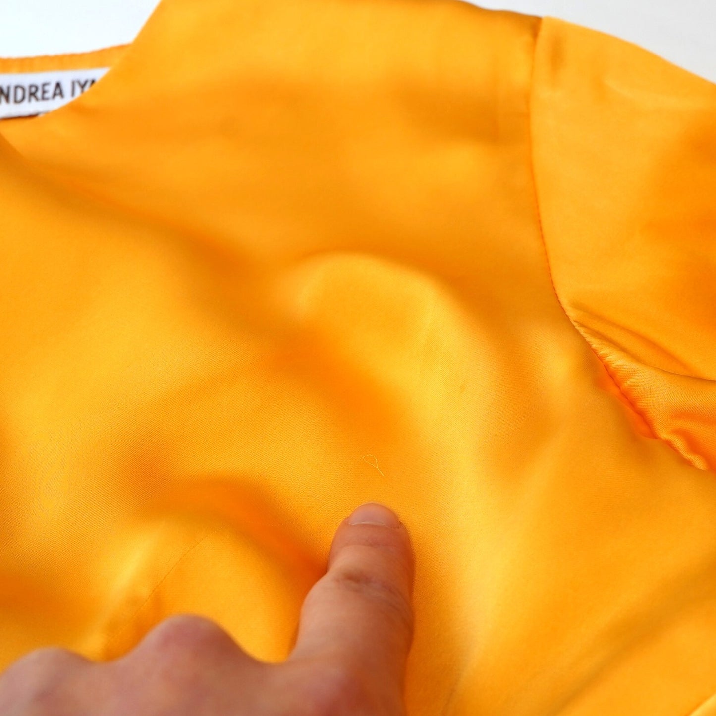 Andrea Iyamah Behati Crop Top + Skirt Set Marigold Yellow - XS