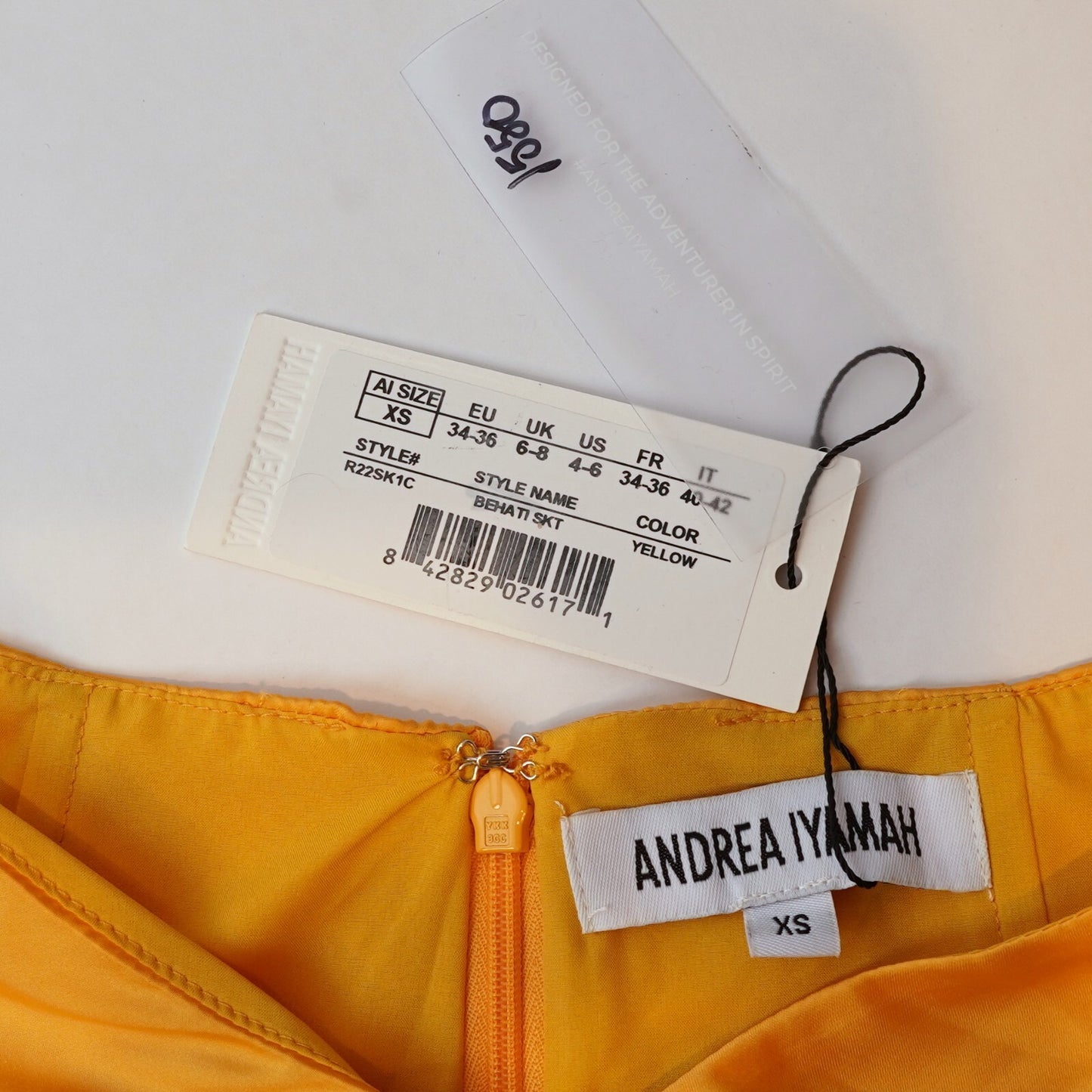 Andrea Iyamah Behati Crop Top + Skirt Set Marigold Yellow - XS