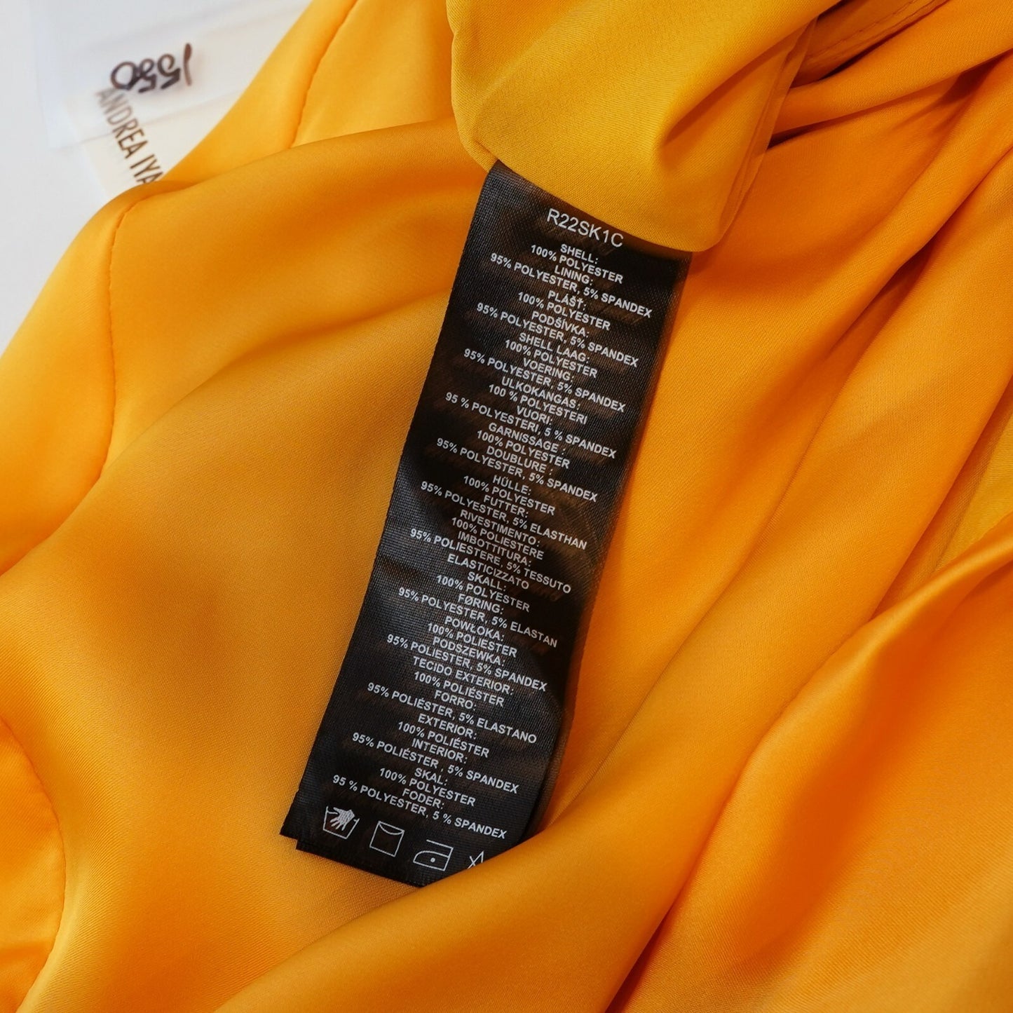 Andrea Iyamah Behati Crop Top + Skirt Set Marigold Yellow - XS