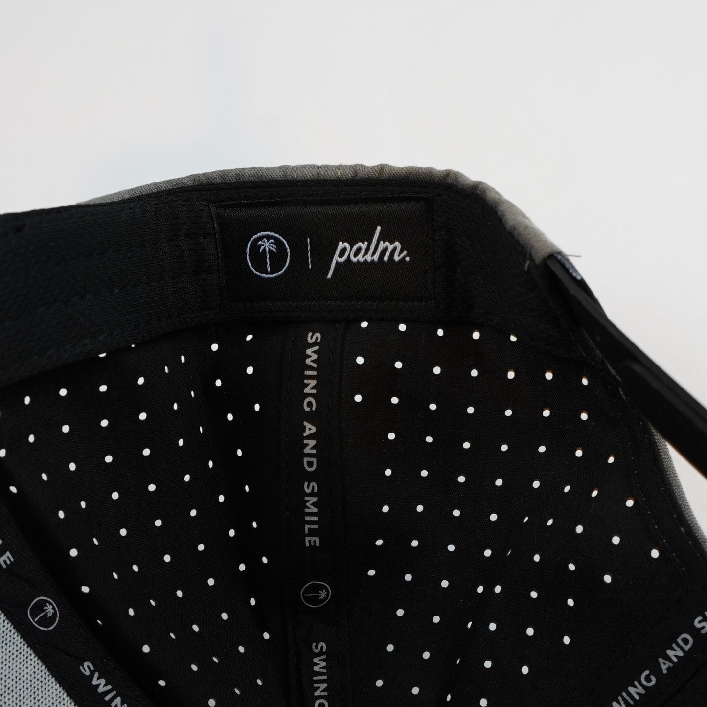 Palm Golf Co. Uppers Snapback Hat Heather Gray Maroon Purple - NWT