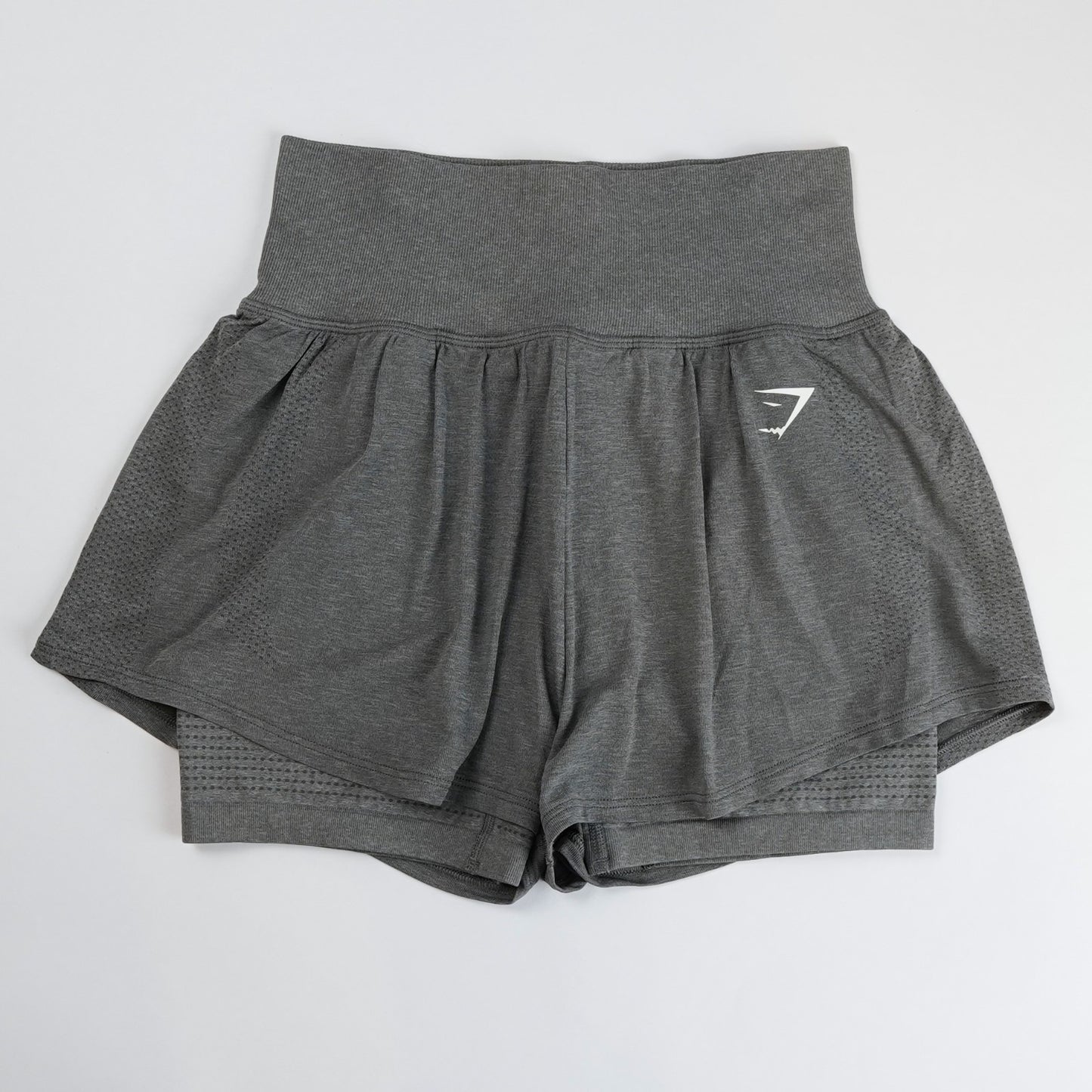 Gymshark Vital Seamless 2.0 2-in-1 Shorts Gray Marl - M