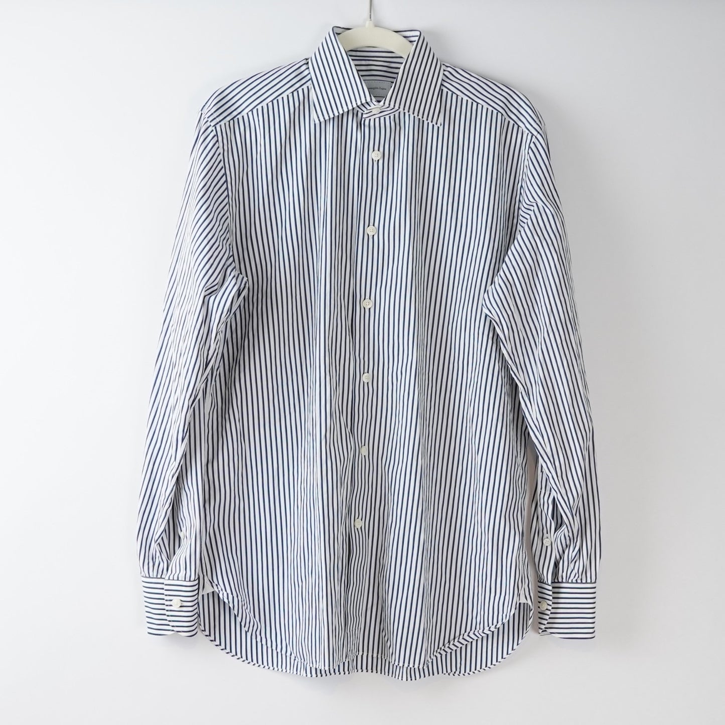 Ermenegildo Zegna Striped Long Sleeve Button Down Collared Shirt - 39 Medium