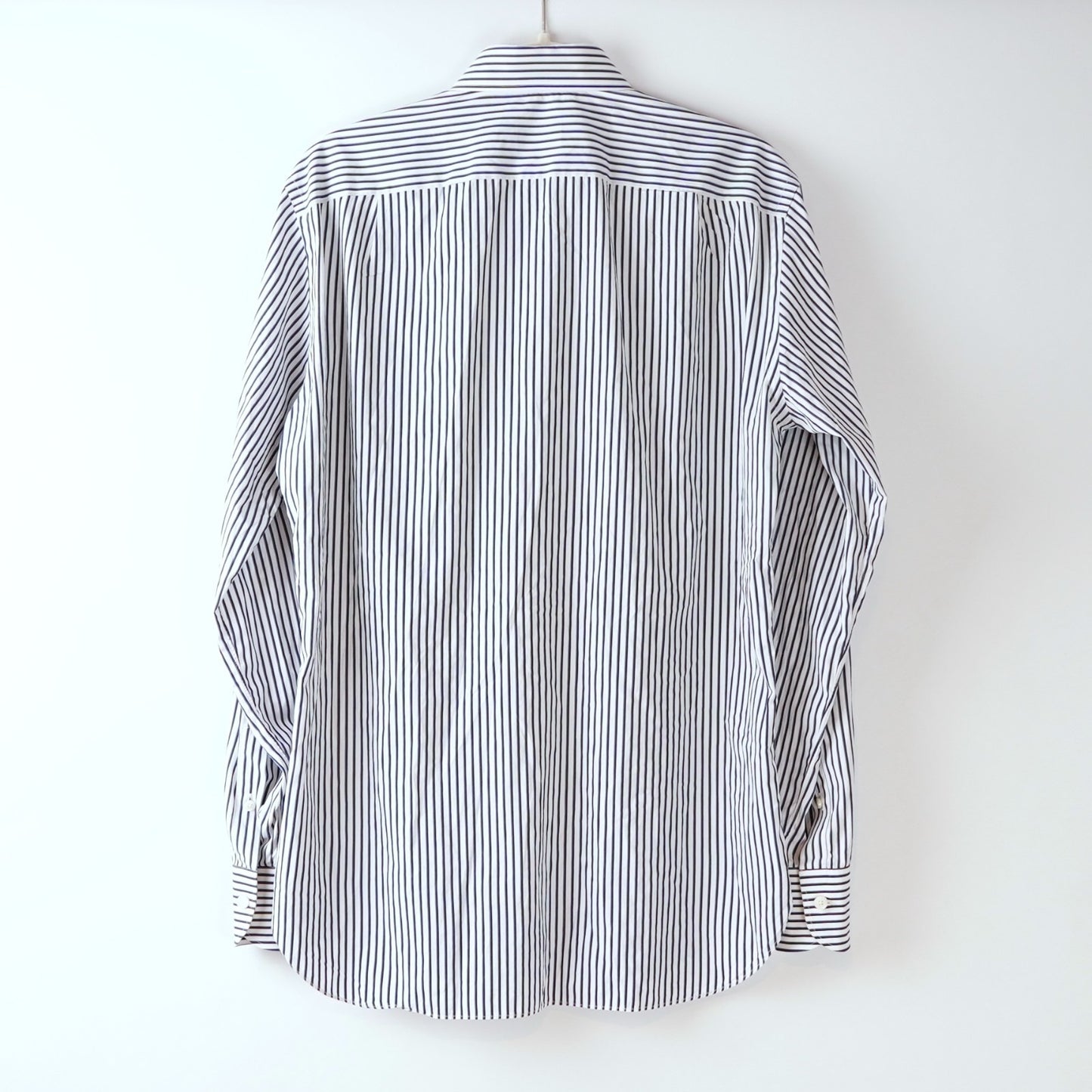 Ermenegildo Zegna Striped Long Sleeve Button Down Collared Shirt - 39 Medium