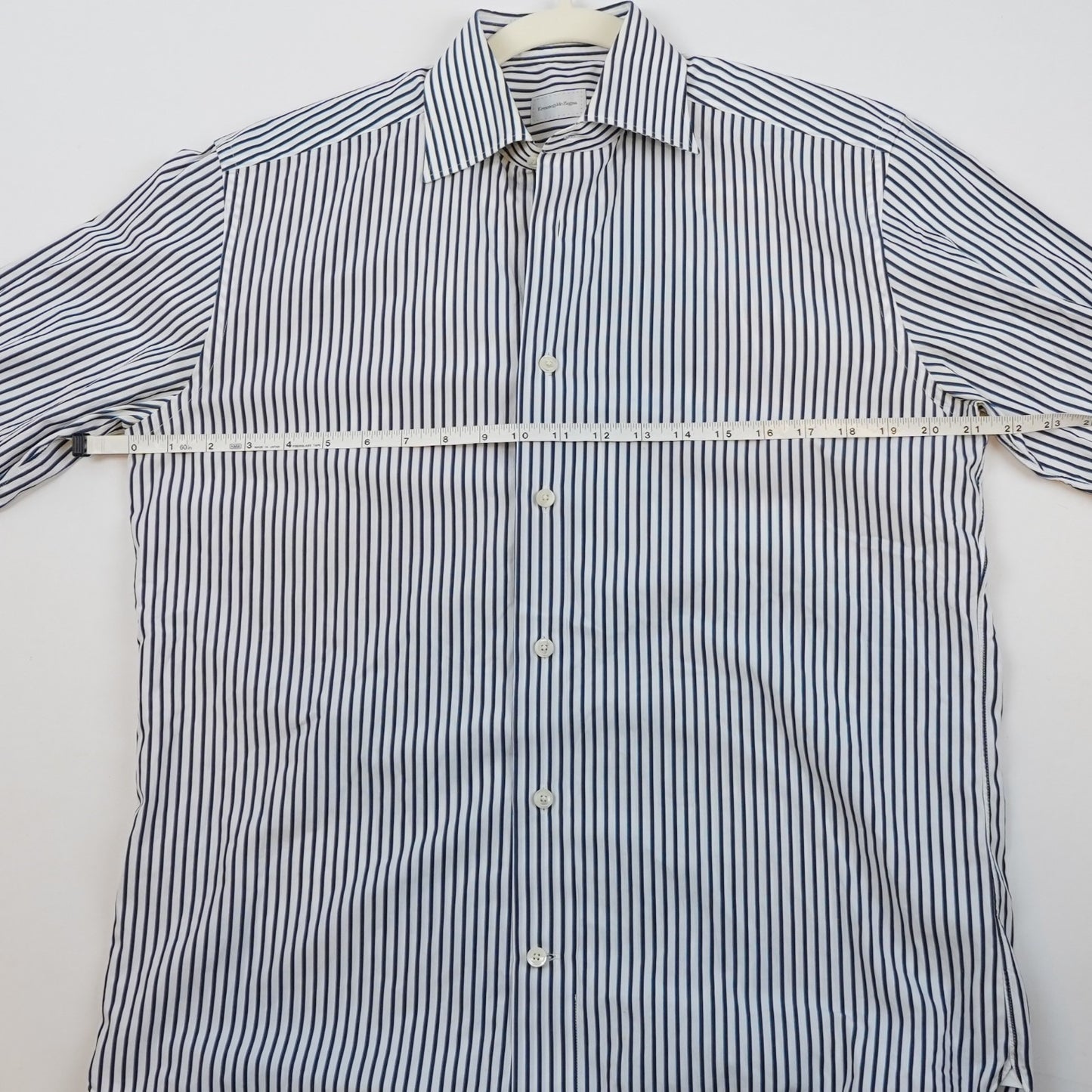 Ermenegildo Zegna Striped Long Sleeve Button Down Collared Shirt - 39 Medium