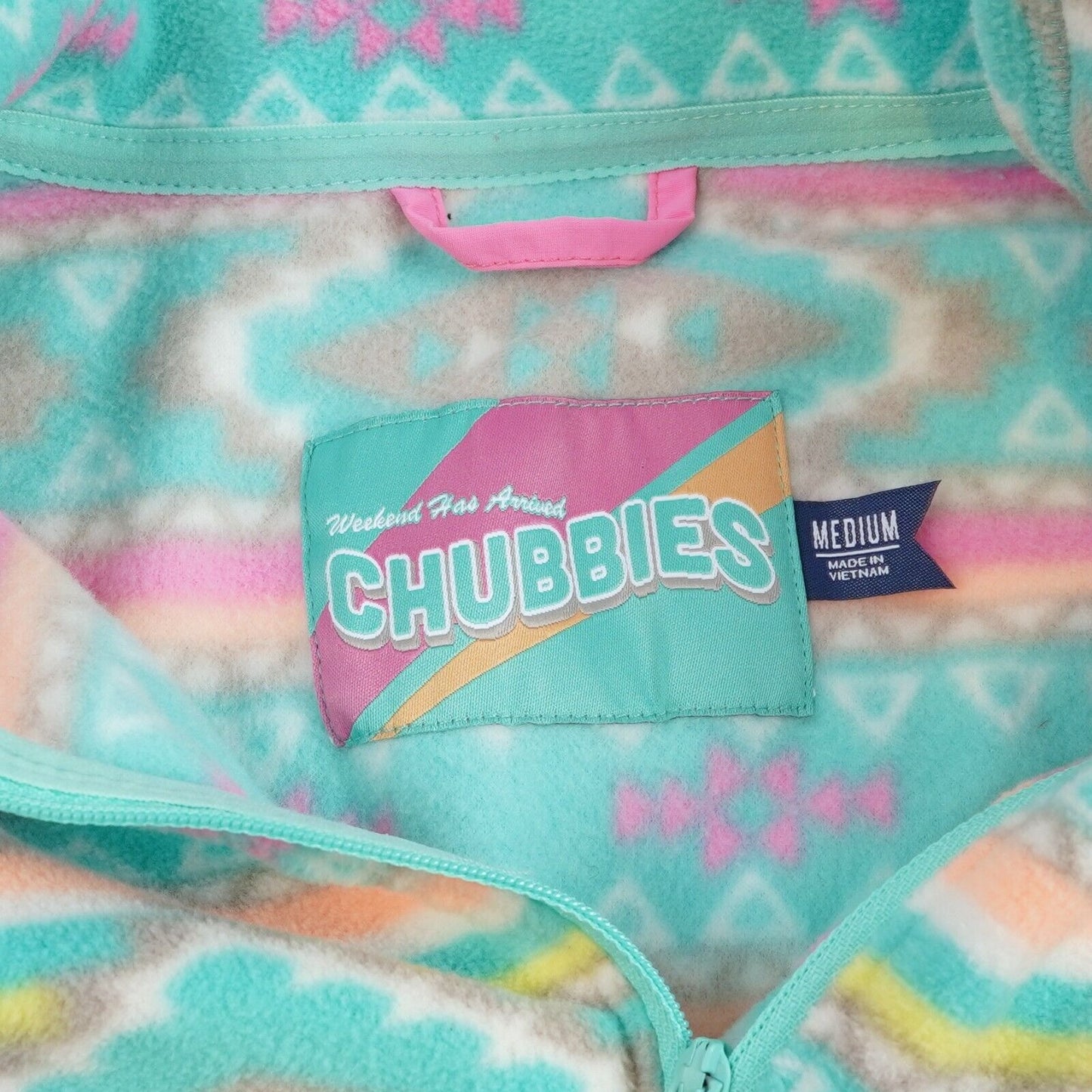 Chubbies Fleece 1/4 Quarter Zip Pullover Jacket - M