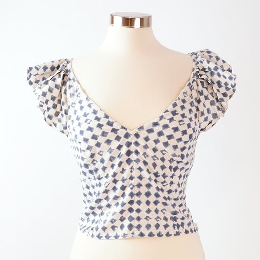 Madewell Shibori-Print V-Back Cotton Top - 4
