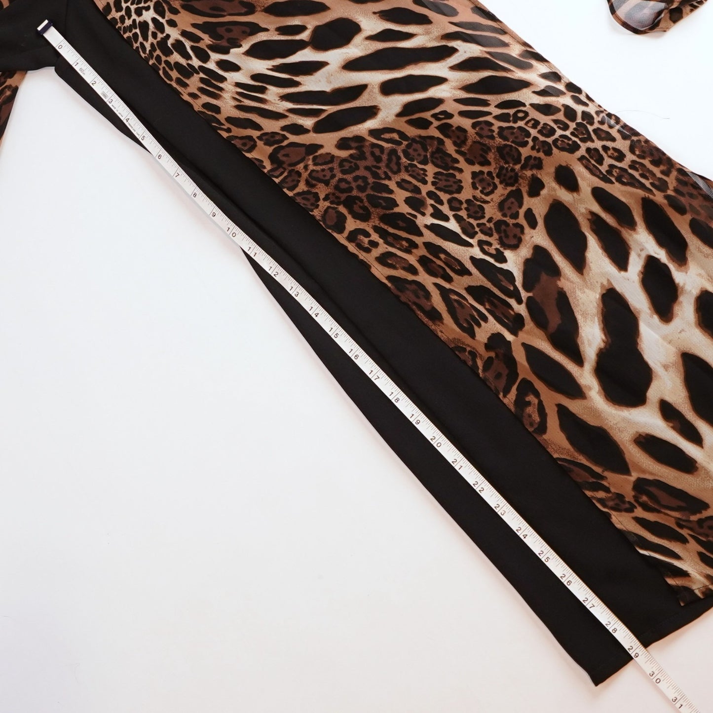 Cache Halter Wide Leg Jumpsuit Leopard Animal Print - Vintage 6